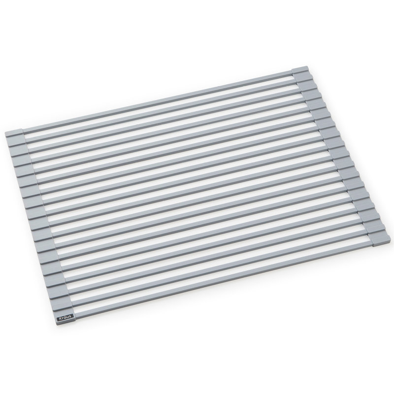 Égouttoir à vaisselle Kore, Gris clair, H 0,375 po x l 16,875 po x P 12 po