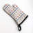 Chic Flower Charm Oven Mitt Cotton Twill