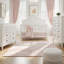 Commode 7 tiroirs Elsa, finition dentelle