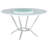 Anchor White High Gloss 5-Piece Round Dining Table Set
