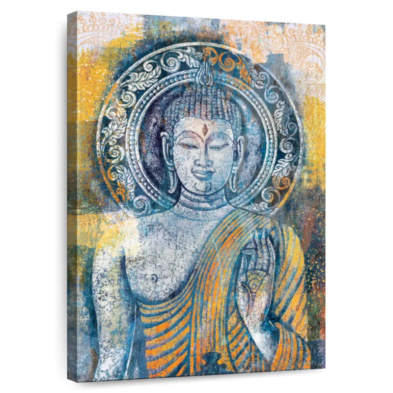 Bouddha en acrylique Leisha, H 24 po x l 16 po