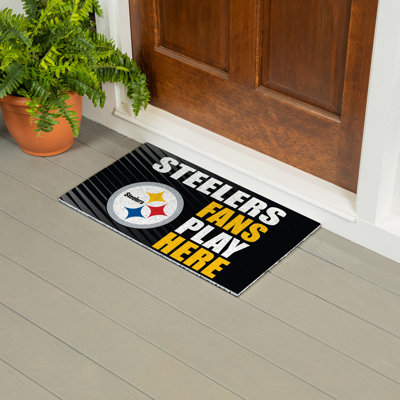 Pittsburgh Steelers Fan PVC Mat, 28"x16"