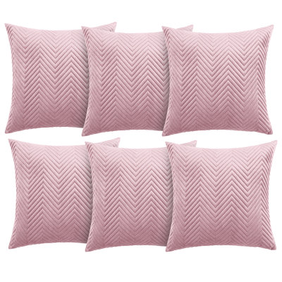 Aspire Homeware Embossed Square Velvet Cushion Cover