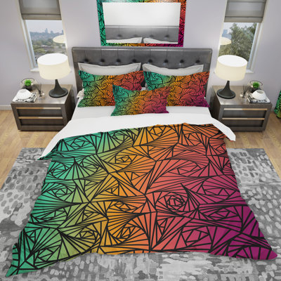 Ensemble de housse de couette moderne et contemporaine
