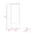 Medicine Cabinet Irvine, One External Shelf-569106960