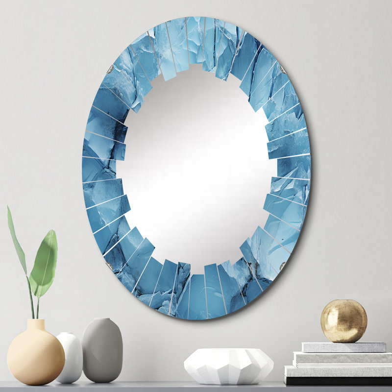 Nauja - Miroir mural moderne ovale, 30 po x 20 po