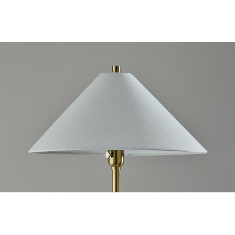 Lampe sur pied Esme, Laiton antique