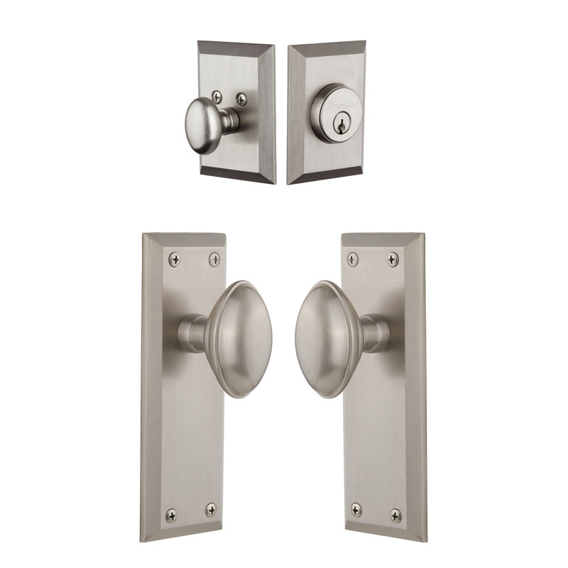 Ensemble de vestibule Fifth Avenue, Nickel satiné