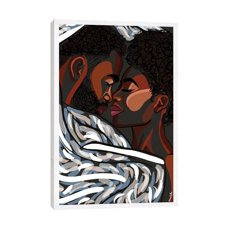 Love In The Dark by NoelleRx - Print on Canvas, 101.6 cm H x 66.04 cm W, White Framed