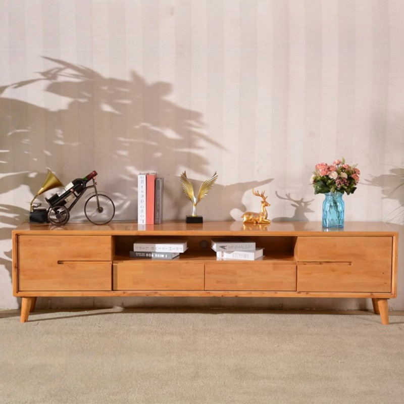 Simple Solid Wood TV Cabinet