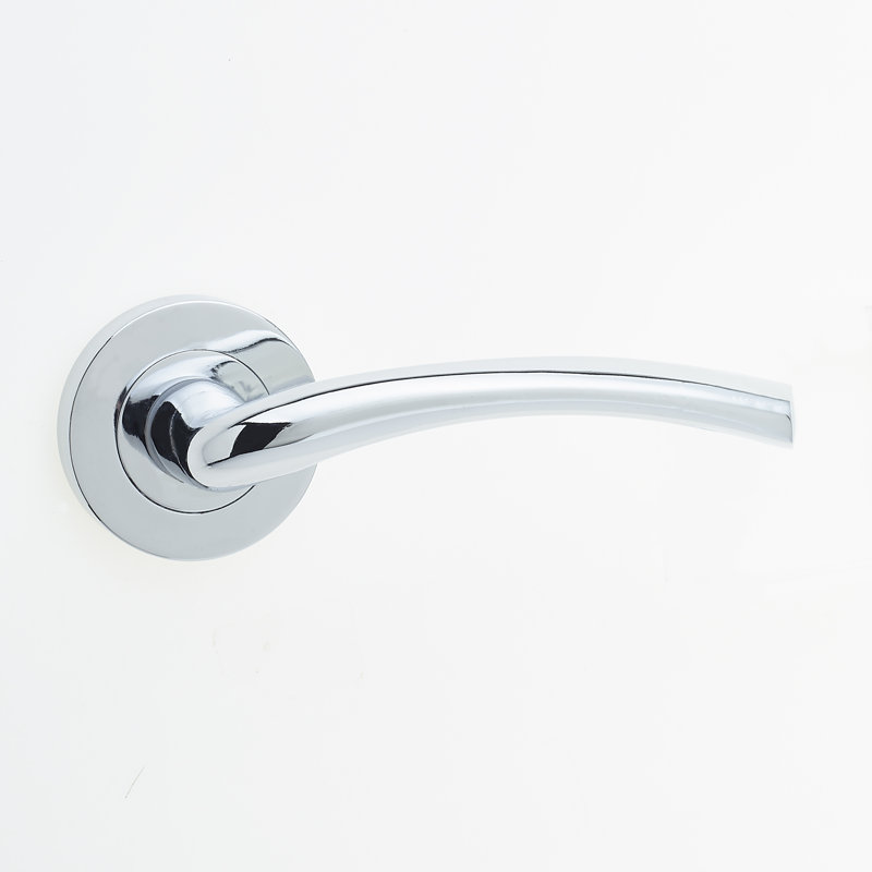 Opal Passage Door Handle, Polished Chrome