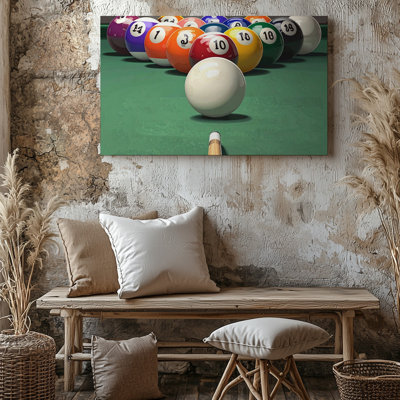 Toile murale billard Break Vibrant Table de billard