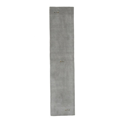 No-Shedding Hand Loomed Gabbeh Rug, 100% Wool, Solid Color, Fade & Stain Resistant, Durable