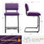 Tabouret de bar / tabouret de bar en velours capitonné à dossier bas Franca (ensemble de 4)-130899579-130899582
