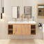 Ensemble de meuble-lavabo mural 47,6 po avec plateau en résine