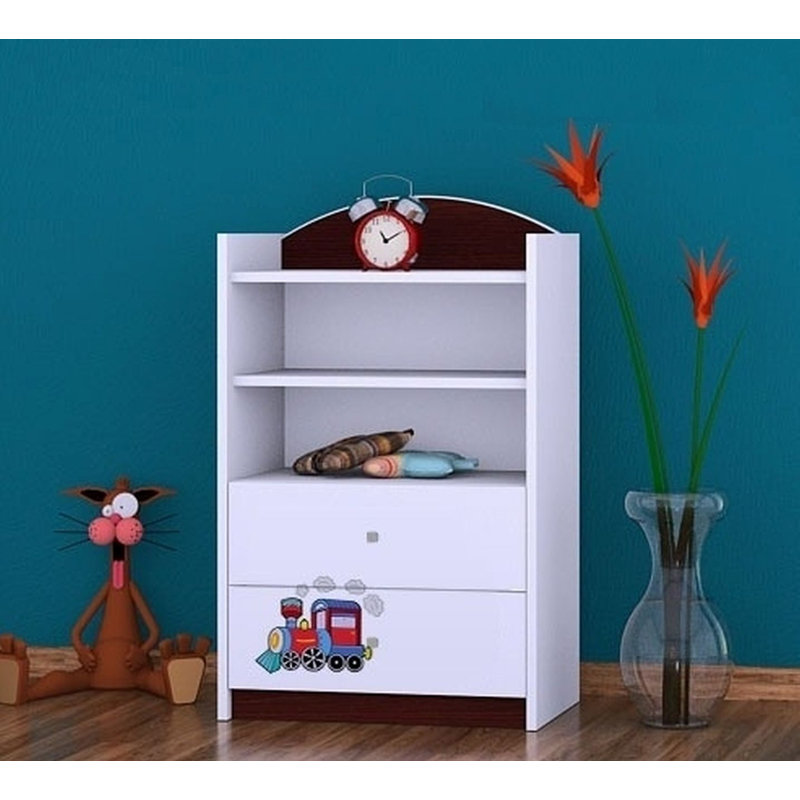 Jolie 96cm H X 60cm W Transportation Kids Cube, Wenge