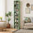 Gracyn 8-Tier Narrow Bookshelf With Adjustable Shelves-2146561557-2116139486