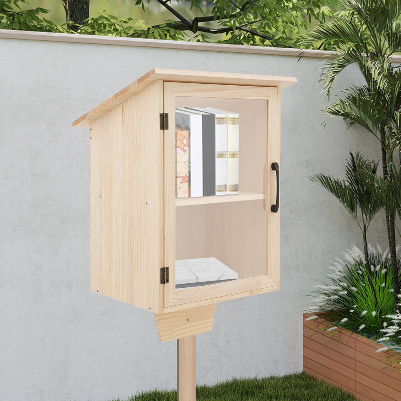 Petite armoire à livres en bois