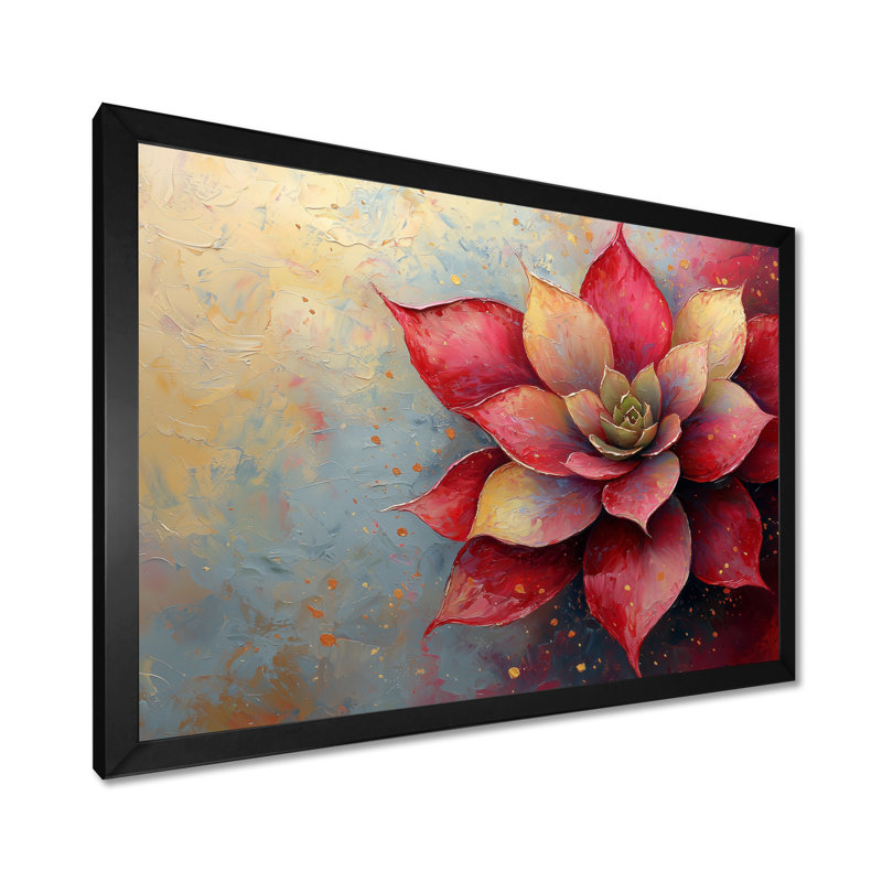 Jacere - Floral Wall Art, H 24 po x l 32 po, Reproduction encadrée d'une seule photo, Black