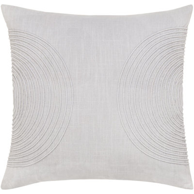Rida Embroidered Cotton Throw Pillow