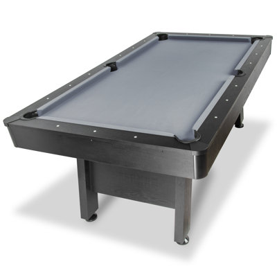 Tables de billard 8 pi avec finition en bois GoSports - Table de salle de jeux de billard pour adultes et famille - Accessoires non inclus - Gris