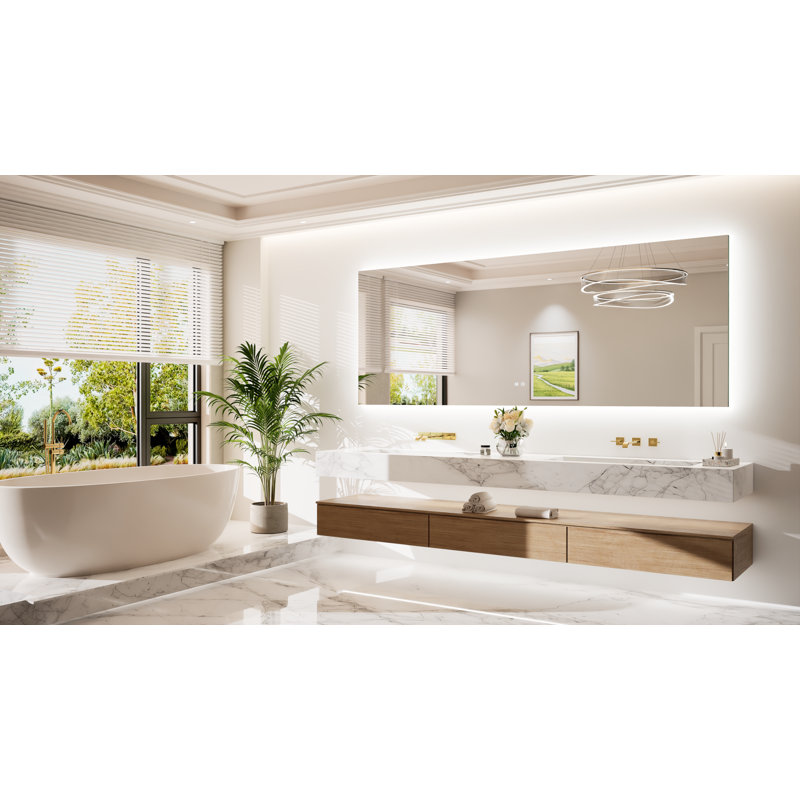 Armadale Backlit LED Anti-Fog Bathroom Mirror, 32" x 84"