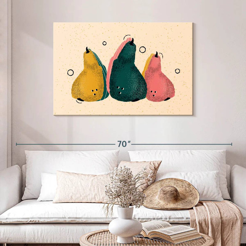 Yarlin Abstract Pears, 30" H x 45" W
