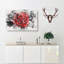 Red Rose In The Shadows Watercolour - Wrapped Canvas Print-56658390