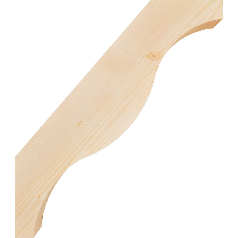Attelle de genou Funston, Sapin de Douglas, Lisse, H 32 po x l 3,5 po x P 28 po