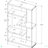 Cilombo 5 Tier Bookcase with 4 Zig-Zag Shelves in Glass/White, 58.55" H X 35.77" W X 11.96" D
