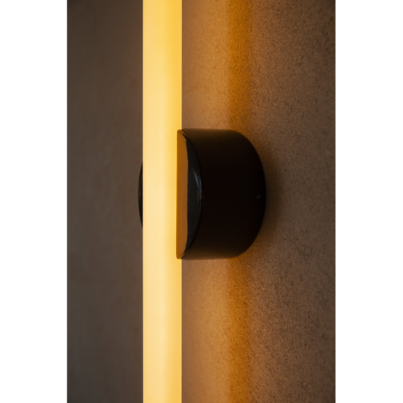 Kilter Flush Mounted Sconce, Matte Black