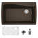 Karran Quartz Composite 34'' X 22'' Single Bowl Drop-in Kitchen Sink Kit