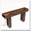 Console de 63 pouces de long avec canapé rectangulaire en bois derrière le canapé-121087127
