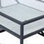 120cm Coffee Table for Living Room Furniture, 3 Tier Metal Centre Table in Black Finish