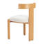 Chaise de salle à manger Tiana naturelle et beige-116162195