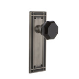 Mission Plate with Waldorf Black Door Knob