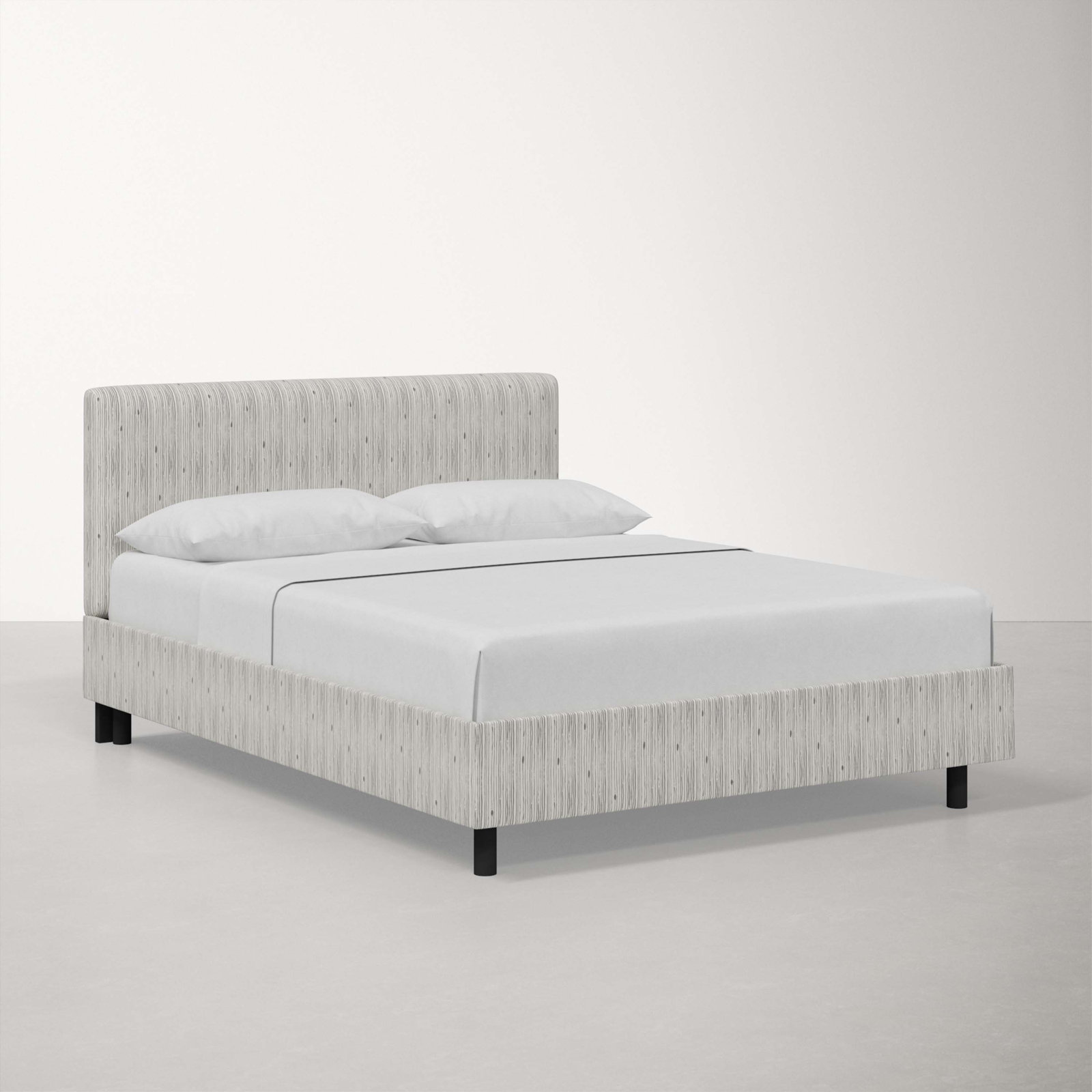 Eisley Upholstered Bed, Queen, Evelyn Natural Asbtract