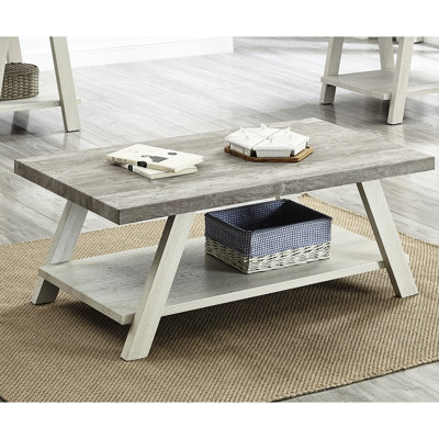 Table basse à deux tons