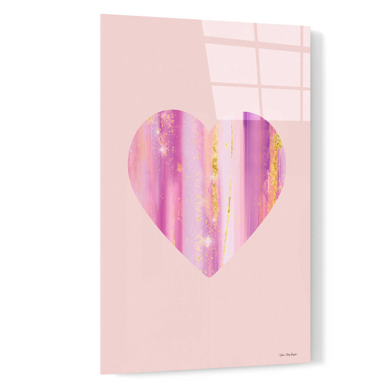 'Happy Heart II' by Seven Trees Design, Acrylic Glass Wall Art, 24" H x 16" W x 0.2" D