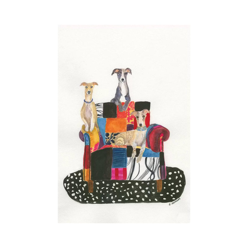 Movie Night by Connie Collum - Wrapped Canvas Painting, 20.32 cm H x 30.48 cm W