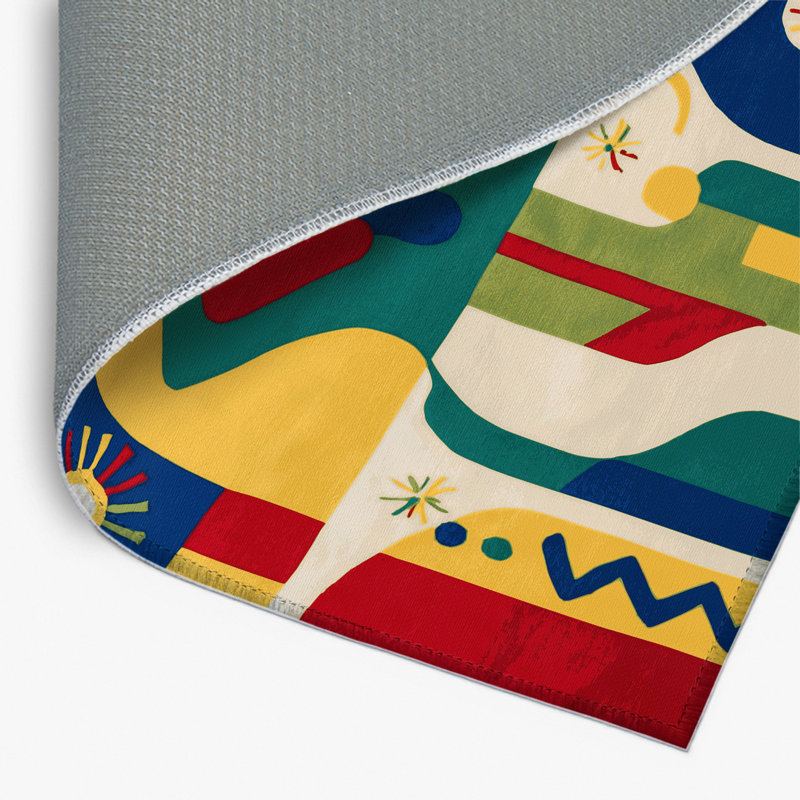 Quirky Swing Indoor And Outdoor Area Rug, Rectangle 4pi x 6 pi