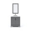 Meuble-lavabo de comptoir en marbre blanc Carrara Elizabeth avec robinet et miroir Elizabeth-1248843028-1248843027