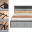 Structure de lit simple Farmhouse avec tête de lit bibliothèque, lit plateforme tapissier en lin gris avec station de charge, sommier à lattes en acier robuste, aucun sommier nécessaire-979934239-979934208