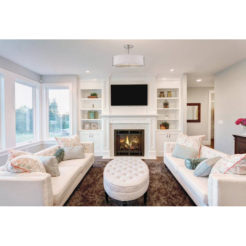 Addyson Fabric Semi Flush Mount