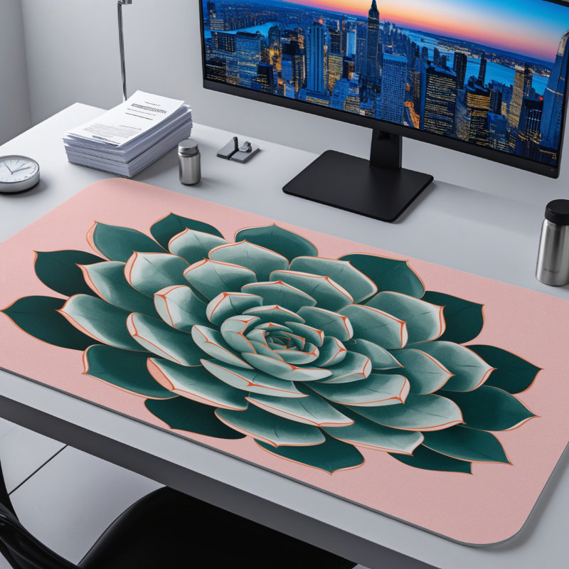 Polyester Desk Pad, 14.4x12.1
