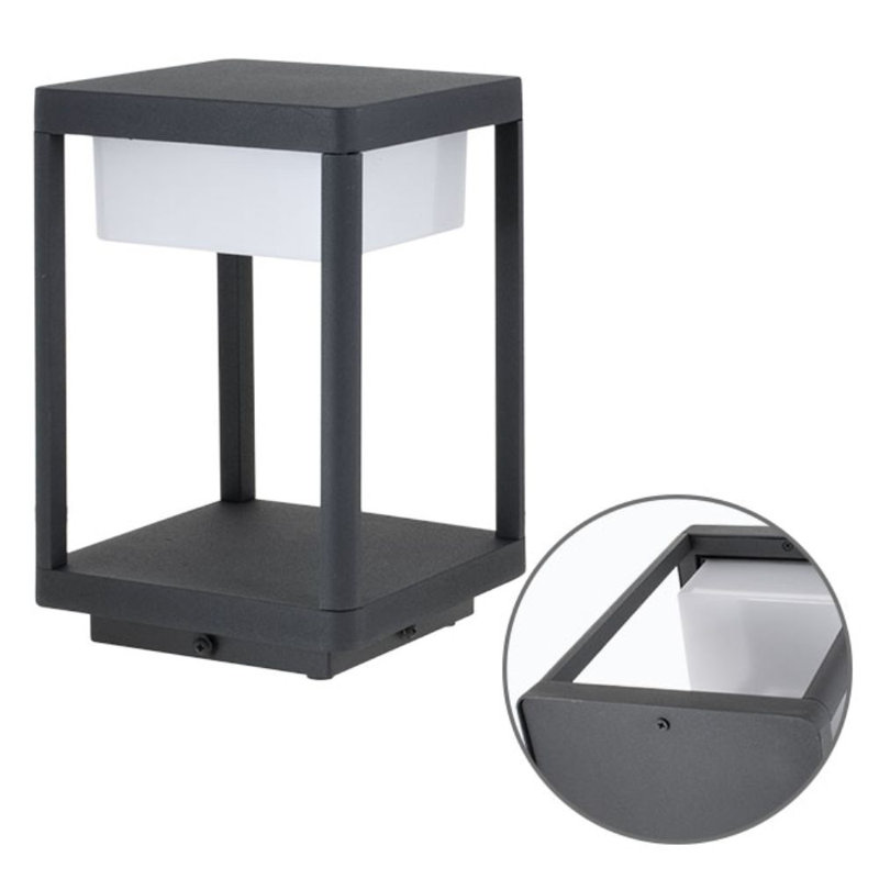 Boatwright Pier Mount Light, 28cm H x 18cm W x 18cm D