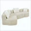Canapé modulaire modulaire de 137,8 po sans os rembourré pour le salon-1303988224