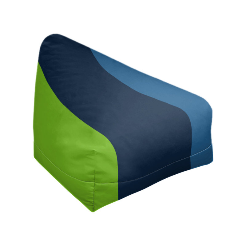 Fauteuil à billes Washington, 27 po x 27 po x 30 po, Aurora Green/Midnight Blue/Lake Blue