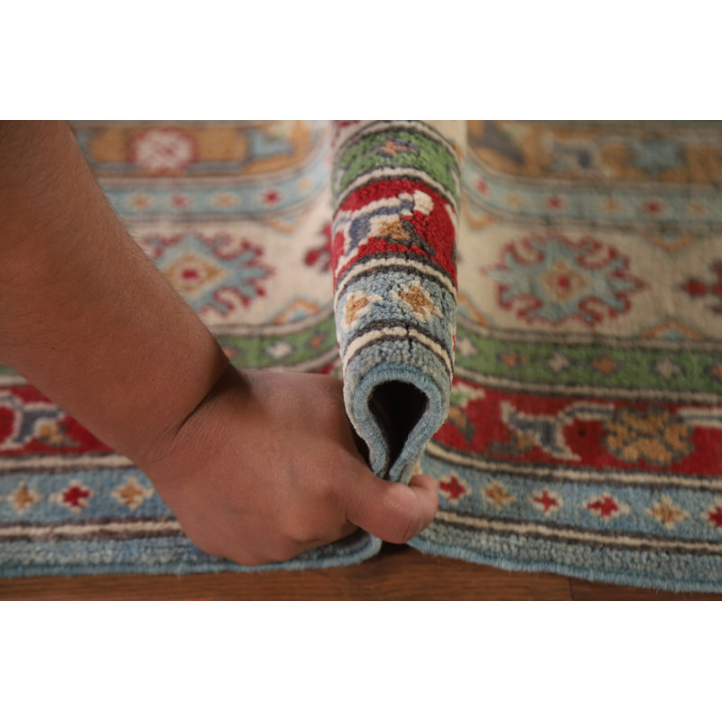 Tapis oriental bleu clair Kazak
