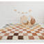 Machine Woven Shaggy Chequered Multico Area Rug-1351895704